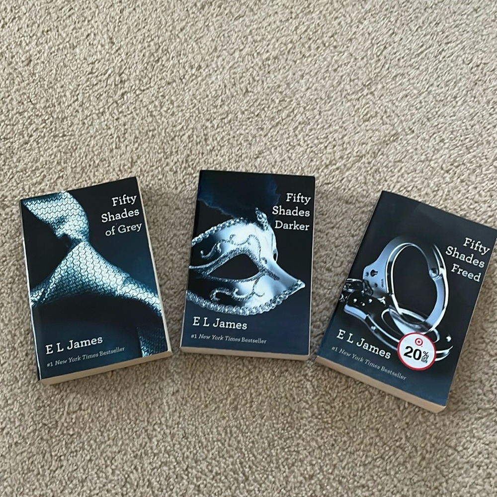 Fifty Shades of Gray trilogy. By EL James. Paperback